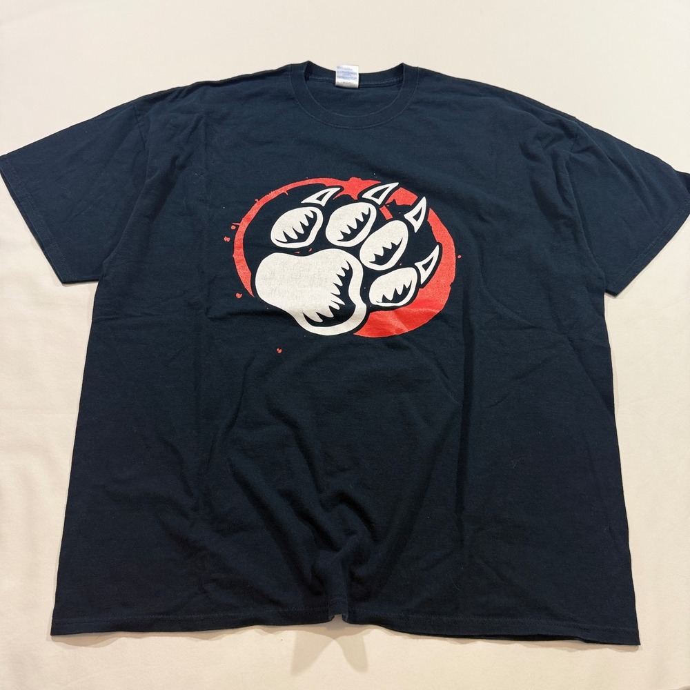 Gildan The Winery Dogs Band T-Shirt Men 2XL Black Graphic Crew Neck Short Sleeve